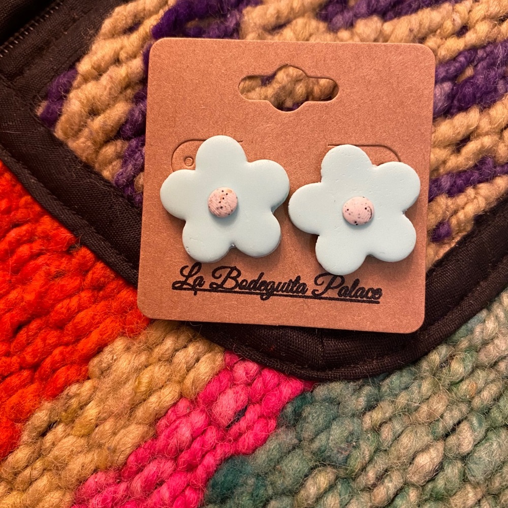 Tiffany Blue Statement Studs